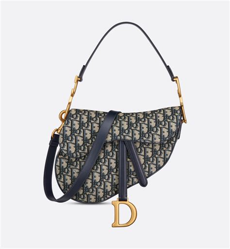 dior blue oblique saddle bag